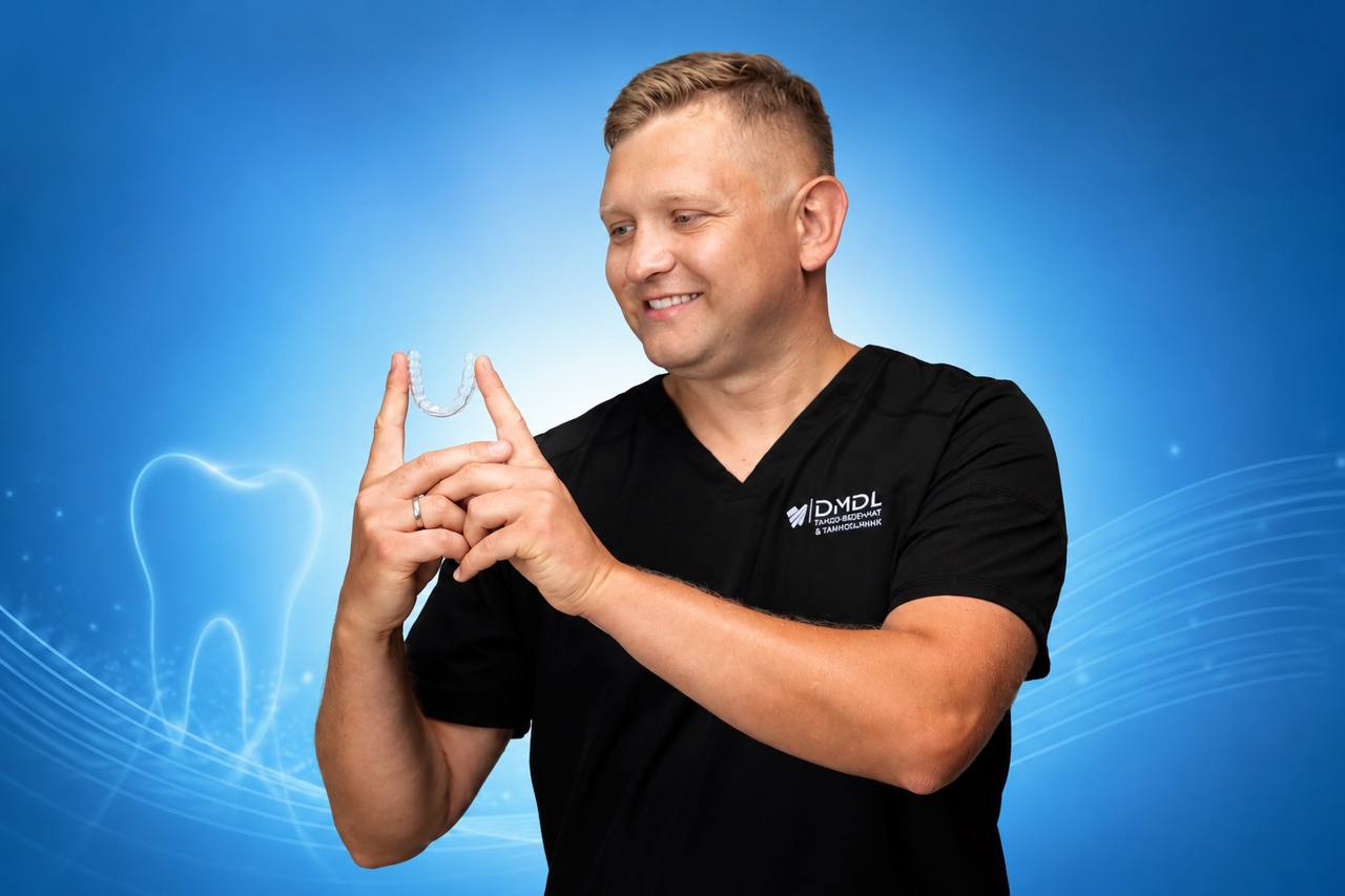 Usynlig tannregulering hos tannlege Dmitrij Chaustovic ved DMDL Tannklinikk i Kristiansand.